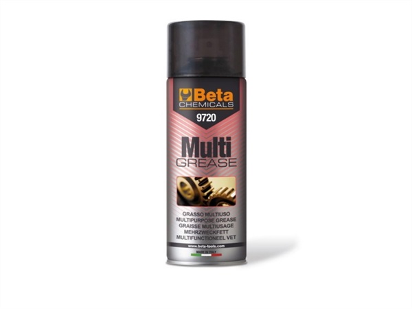 BETA UTENSILI Confezione 12 SPRAY GRASSO LUBRIFICANTE MULTIUSO - ART. 9720 - MULTI GREASE