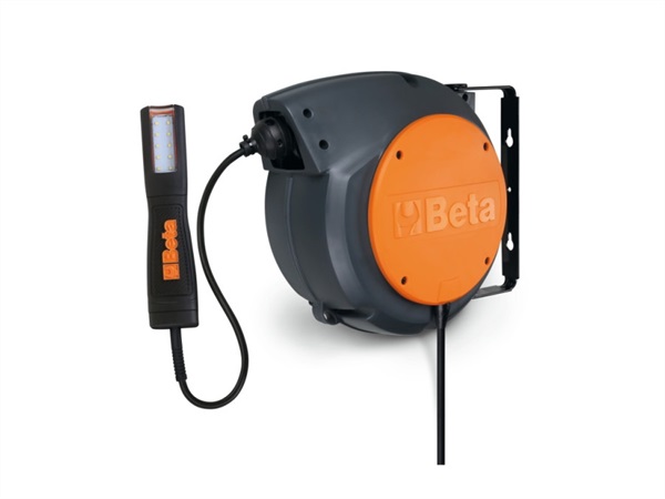 BETA UTENSILI Avvolgitore automatico completo di lampada a LED, 100-240Vac