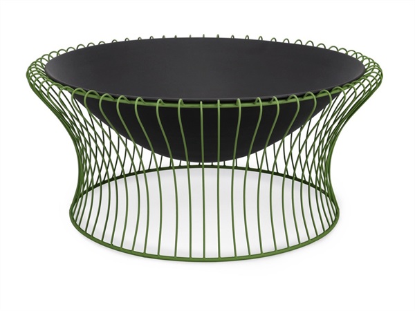 BIZZOTTO Maylis, braciere tondo, verde, Ø78x34,5h cm