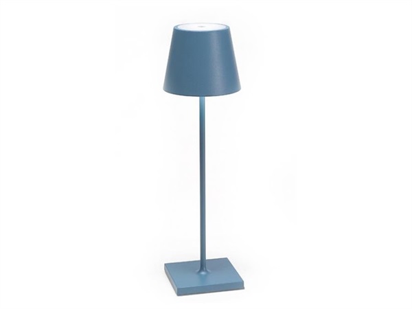 ZAFFERANO S.R.L. Poldina lampada ricaricabile da tavolo di Zafferano - Blu avio