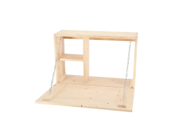ESSCHERT DESIGN Mensola da muro in legno richiudibile M