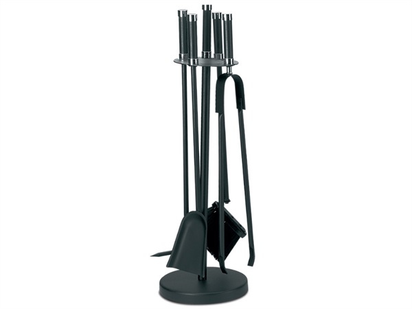 Trespolo nero/cromato H68