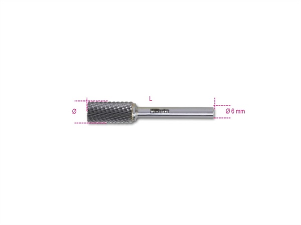 BETA UTENSILI Lima rotativa in metallo duro taglio incrociato HM4, 426MD/CP8
