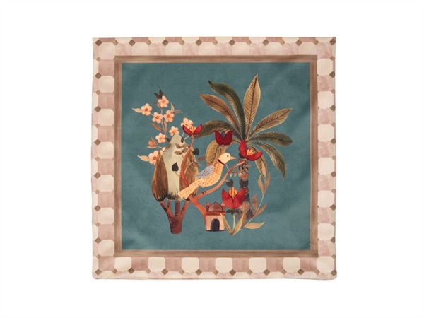 L'OCA NERA Cuscino 48x48 cm - ottanio