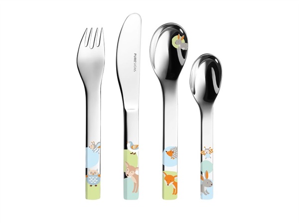 MEPRA S.P.A. Woody, set 4 posate per bambini