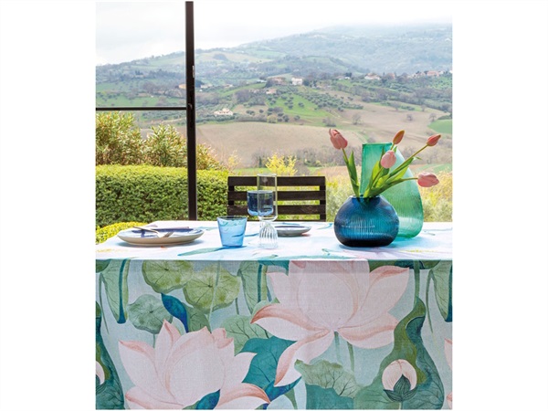 L'OCA NERA Singapore, tovaglia antimacchia 155x270 cm