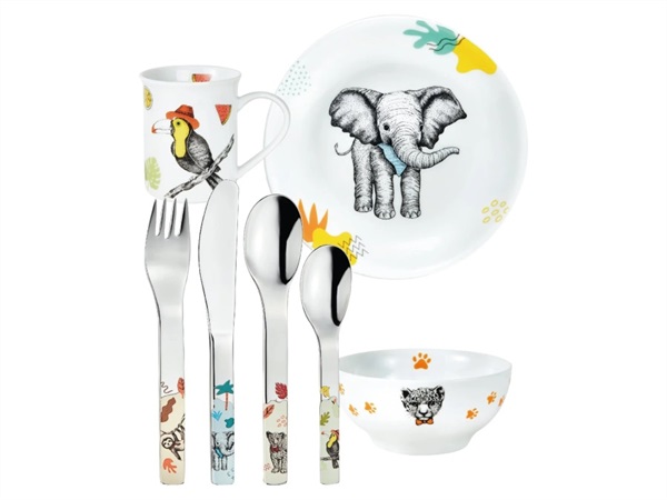 MEPRA S.P.A. Natura, set 7 stoviglie per bambini