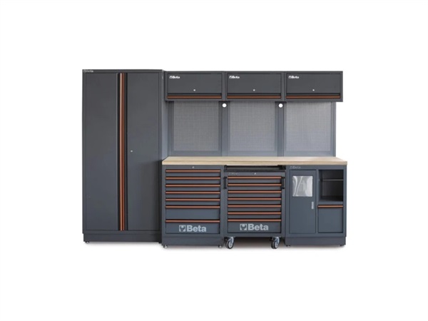 BETA UTENSILI Combinazione arredo officina C45PRO 2.0 W, con 268 utensili