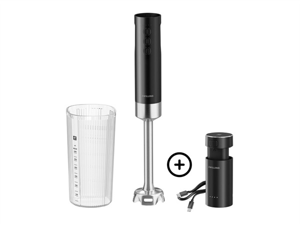 ZWILLING J.A.HENCKELS ITALIA Xtend, Frullatore a immersione senza filo, Starter set con batteria