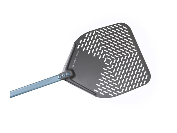 GI.METAL Evoluzione, Pala Pizza Rettangolare Cm 36 In Alluminio Forata Con Manico 150