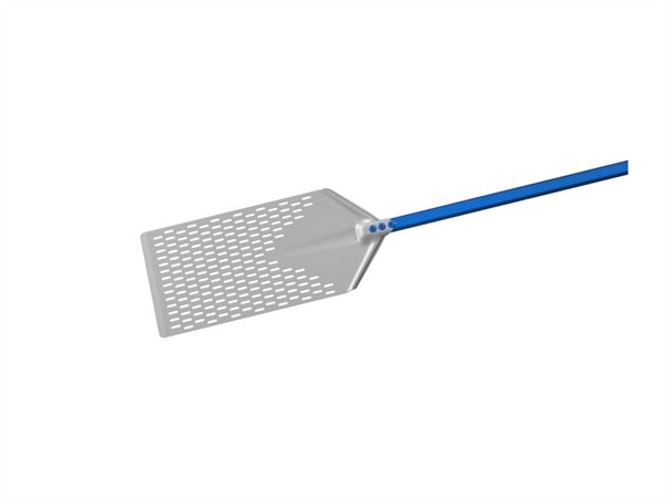 GI.METAL Azzurra, Pala forata per pinsa romana 23x40 manico 120
