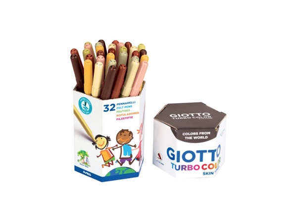 GIOTTO Turbocolor, tubo pennarelli, 32 pezzi