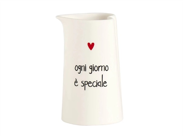 SIMPLE DAY LIVING & LIFESTYLE Lattiera in gres Ogni giorno è speciale, 32 cl