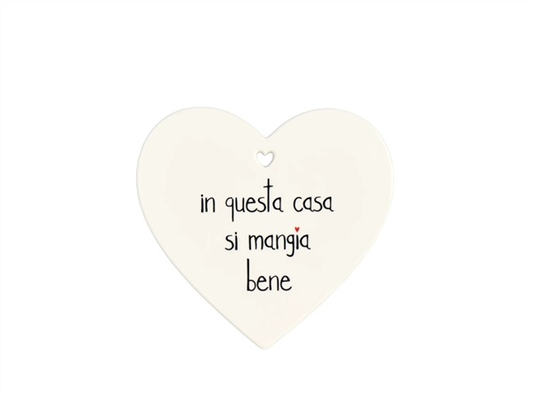 SIMPLE DAY LIVING & LIFESTYLE Sottopentola cuore In questa casa si mangia bene