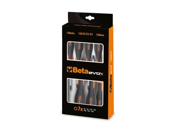 BETA UTENSILI Serie 7 giravite per viti con impronta Torx 1207E/TX-D