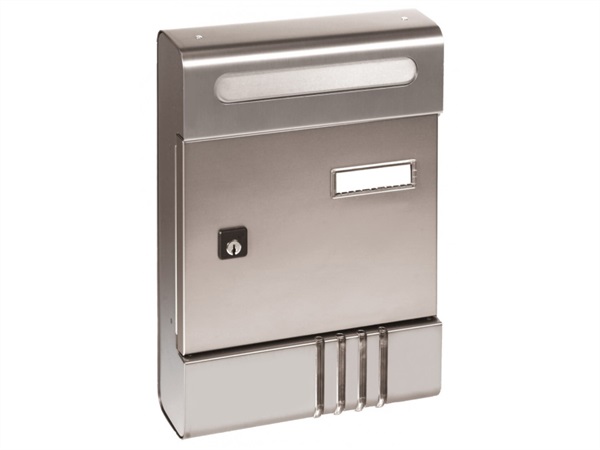 ALUBOX Esse se - Cassetta postale, argento