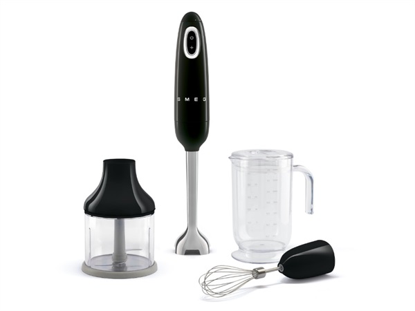 SMEG Frullatore a immersione Nero con accessori inclusi