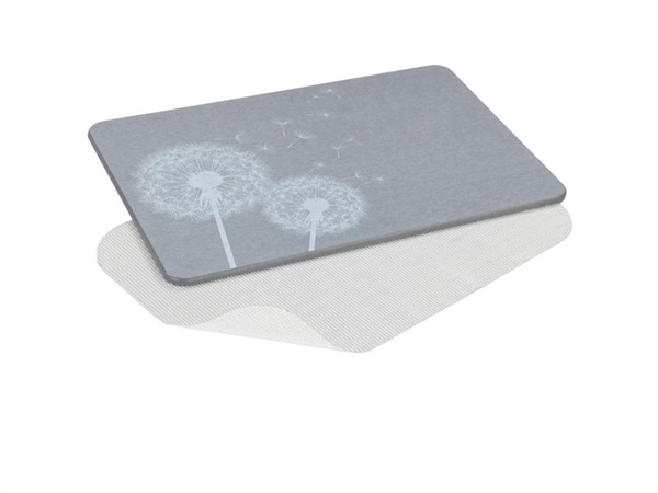 WENKO Tappetino da bagno astera grigio, 60 x 39 cm