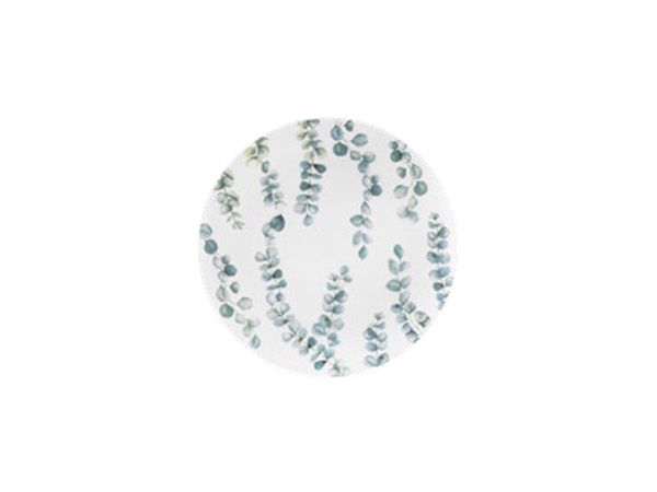LA PORCELLANA BIANCA Sempreverde, piatto frutta - Ø 21 cm