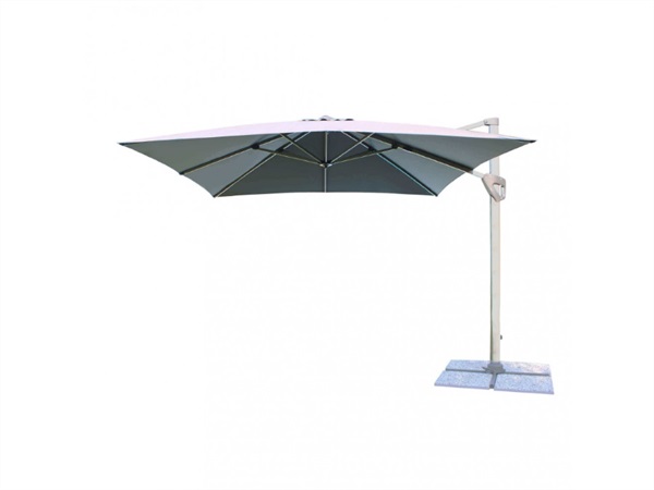 MAGAZZINI COSMA S.P.A. Ombrellone Darwin grigio palo laterale 3x4 telo grigio