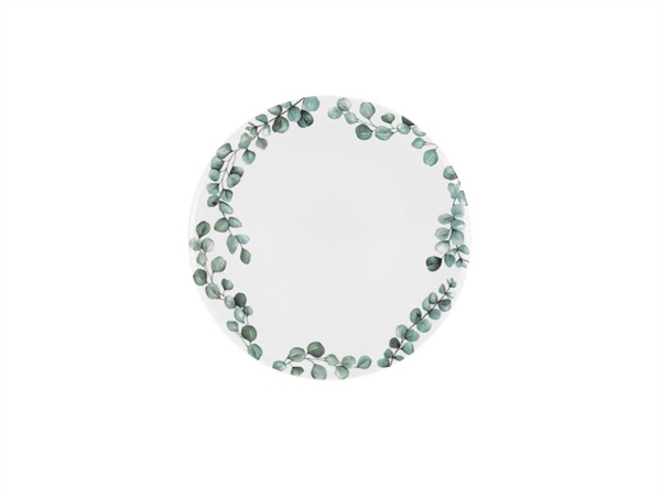 LA PORCELLANA BIANCA Sempreverde, piatto rotondo - Ø 32 cm