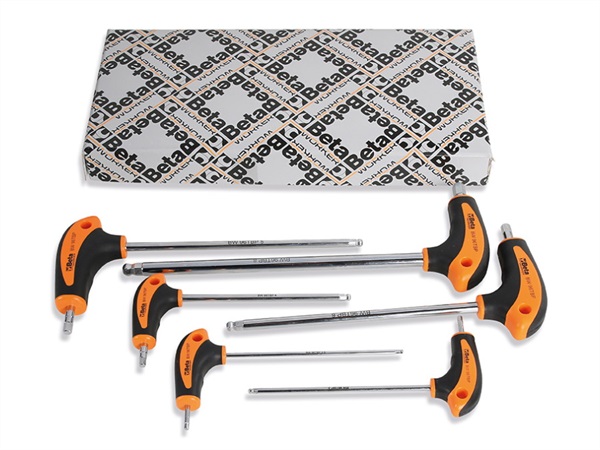 BETA UTENSILI Serie 6 chiavi MASCHIO ESAGONALI CON IMPUGNATURA A T - BW 96TBP