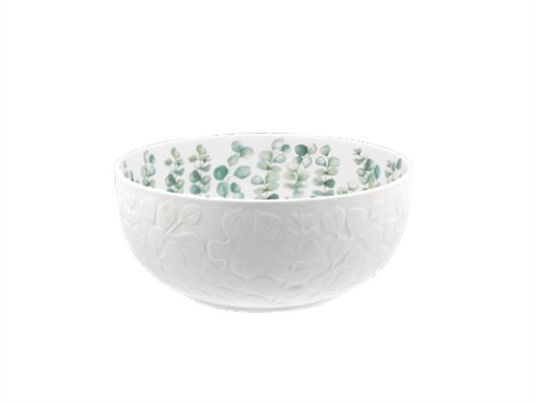 LA PORCELLANA BIANCA Sempreverde, insalatiera rilievo - Ø 23 cm