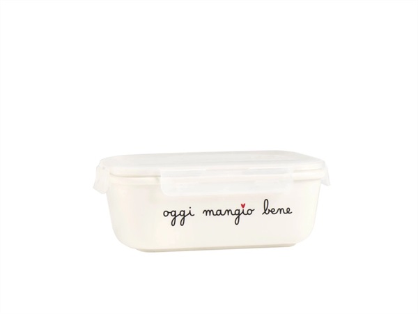 SIMPLE DAY LIVING & LIFESTYLE Contenitore in gres taglia L oggi mangio bene