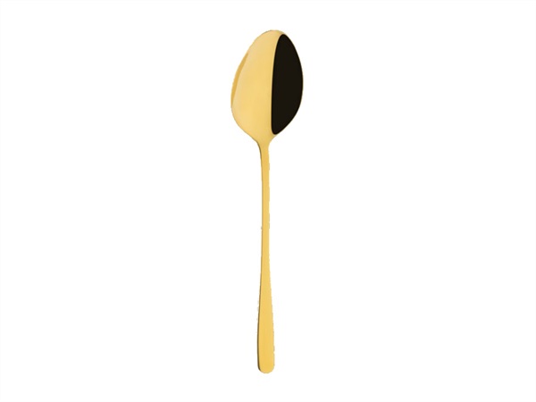ABERT Bean, set 2 cucchiai tavola, oro lucido