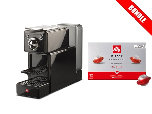 ILLYCAFFE' S.P.A MACCHINA DA CAFFÈ X-CAPS - X3 Nero lucido + 30 Capsule X-CAPS di caffè tostato CLASSICO