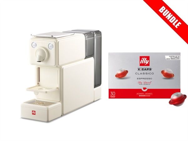 ILLYCAFFE' S.P.A MACCHINA DA CAFFÈ X-CAPS - X3 Bianco opaco + 30 Capsule X-CAPS di caffè tostato CLASSICO
