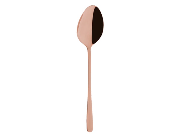 ABERT Bean, set 2 cucchiai tavola, oro rosa lucido