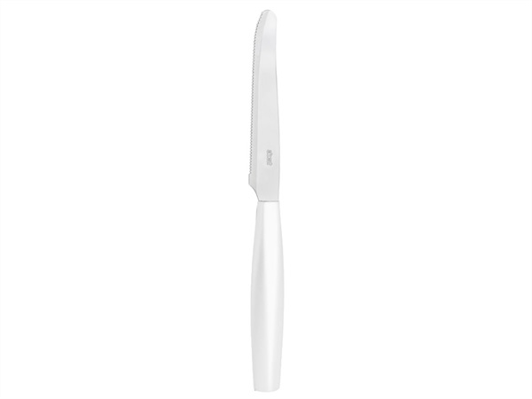 ABERT Exagona, set 6 coltelli tavola, bianco