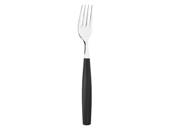 ABERT Exagona, set 6 forchette tavola, nero