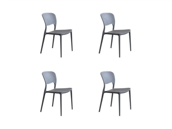 MAGAZZINI COSMA S.P.A. Set 4 sedie Mets taupe