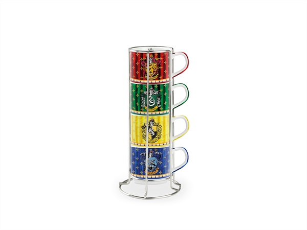 EGAN Harry potter, set 4 tazzine con supporto - 100 ml