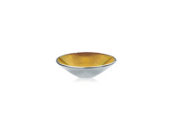 IVV Lirica, Coppetta in vetro decoro oro argentato 19 cm