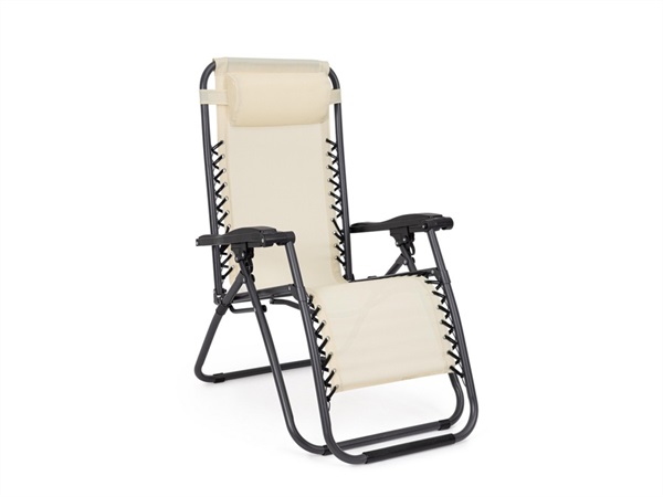 BIZZOTTO Santana, sedia sdraio crema