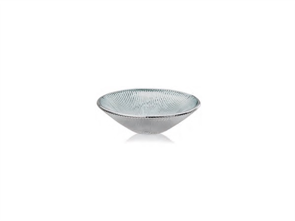IVV Lirica, Coppetta in vetro decoro argento argentato 19 cm