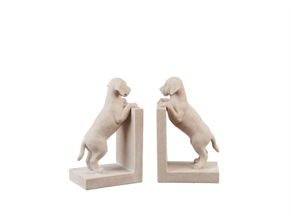 L'OCA NERA Fermalibri cane - set 2 pz