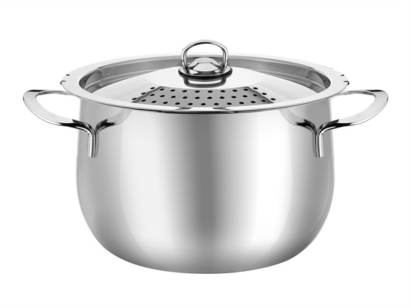 ABERT Fast, cuoci e scola pasta, Ø22 cm, acciaio