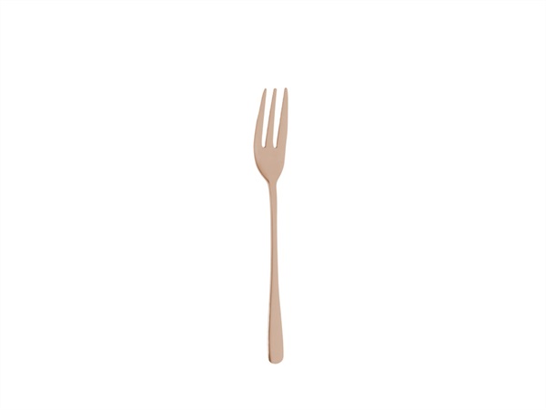 ABERT Bean, set 2 forchette dolce, oro rosa lucido