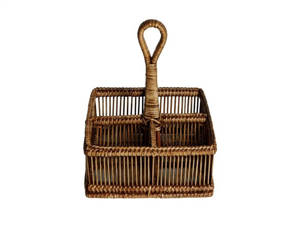 SIMPLE DAY LIVING & LIFESTYLE Porta Condimenti Rain in rattan naturale