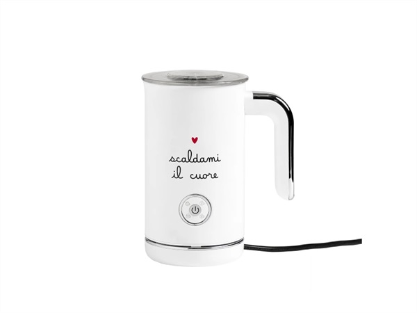 SIMPLE DAY LIVING & LIFESTYLE Montalatte elettrico bianco Scaldami il cuore