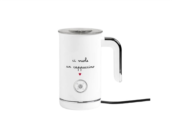 SIMPLE DAY LIVING & LIFESTYLE Montalatte elettrico bianco Ci vuole un cappuccino
