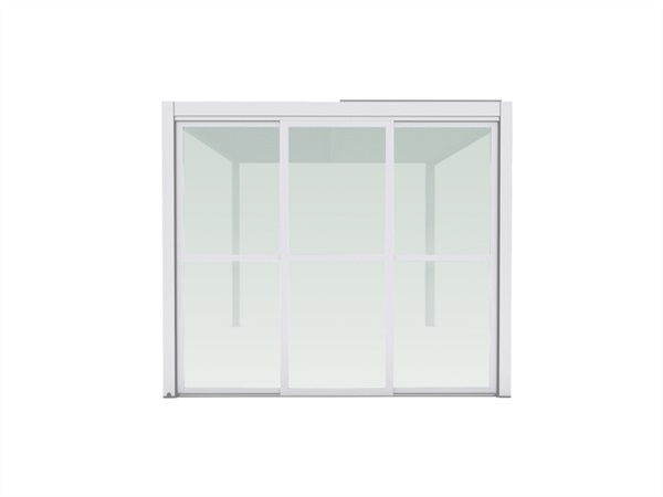 MAGAZZINI COSMA S.P.A. Laterale policarbonato per pergola bioclimatica, lato da 3 m, bianco