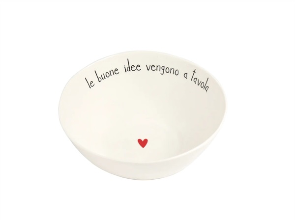 SIMPLE DAY LIVING & LIFESTYLE Insalatiera Le buone idee vengono a tavola Ø20 cm