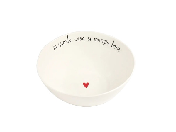 SIMPLE DAY LIVING & LIFESTYLE Insalatiera In questa casa si mangia bene Ø20 cm