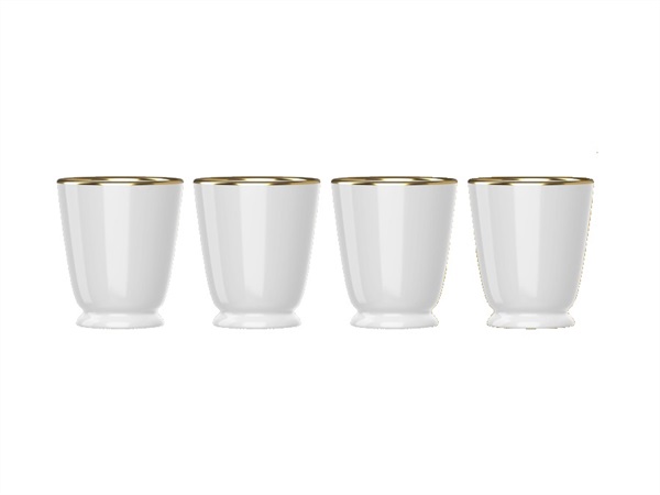 BIALETTI INDUSTRIE Pure gold, 4 bicchierini