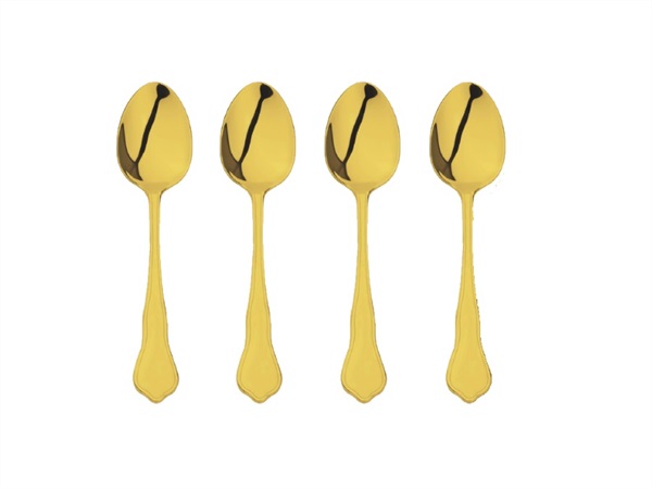 BIALETTI INDUSTRIE Pure gold, 4 cucchiaini